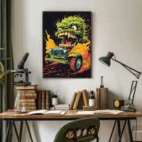 Monster On Wheels Poster