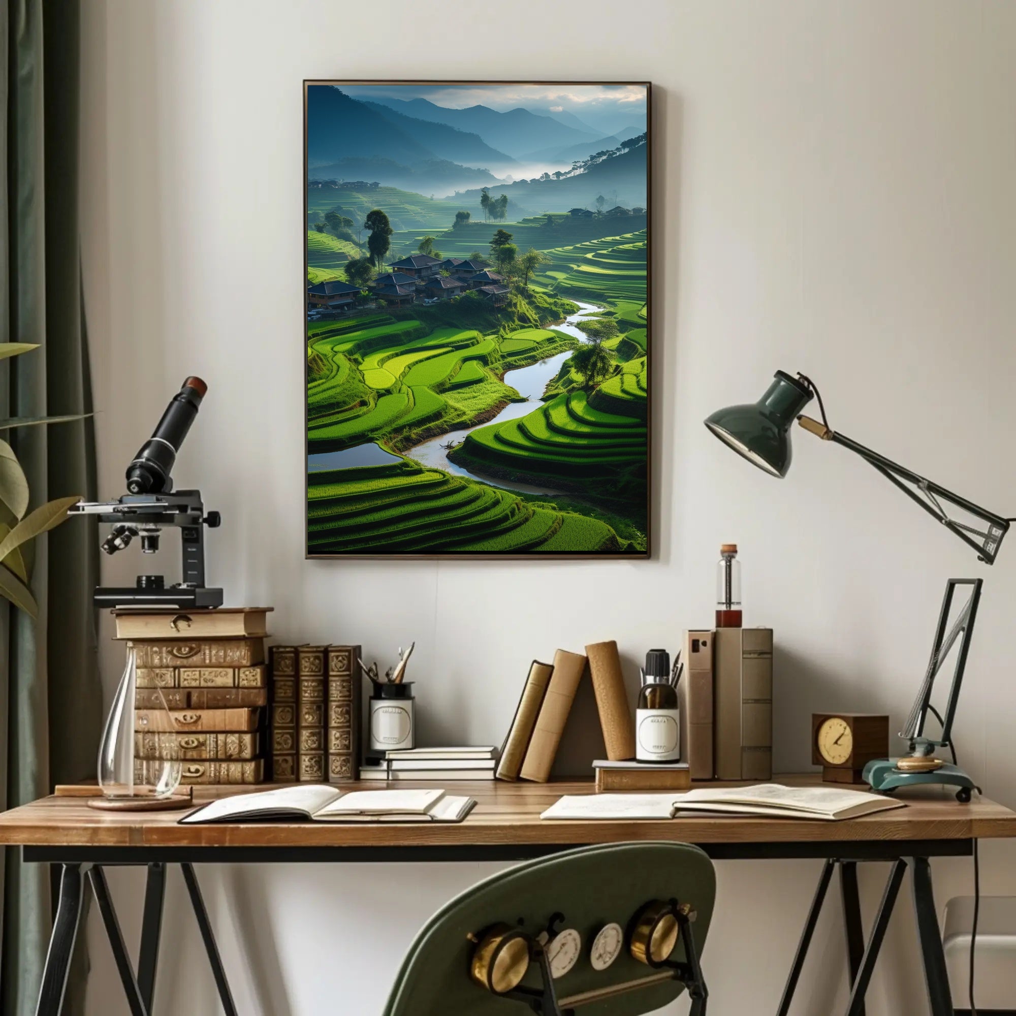 Rural Harmony in Southeast Asia Cultural or Heritage Poster