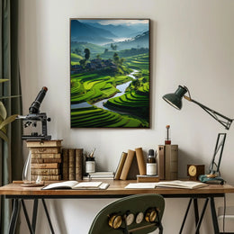 Rural Harmony in Southeast Asia Cultural or Heritage Poster