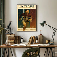 Jim Thorpe Icon of Athletic Excellence Poster