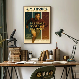 Jim Thorpe Icon of Athletic Excellence Poster