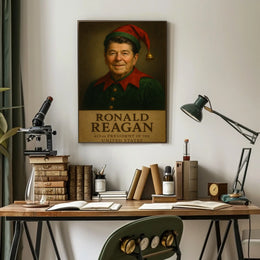 Ronald Reagan Elf Costume Historical Presidential Poster