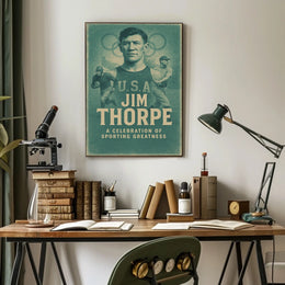 Celebrating a Legend Jim Thorpe Poster