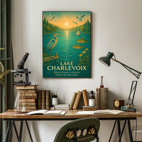 Lake Charlevoix Scenic Beauty Wall Art Travel Poster