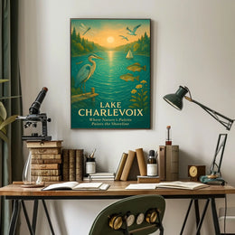 Lake Charlevoix Scenic Beauty Wall Art Travel Poster