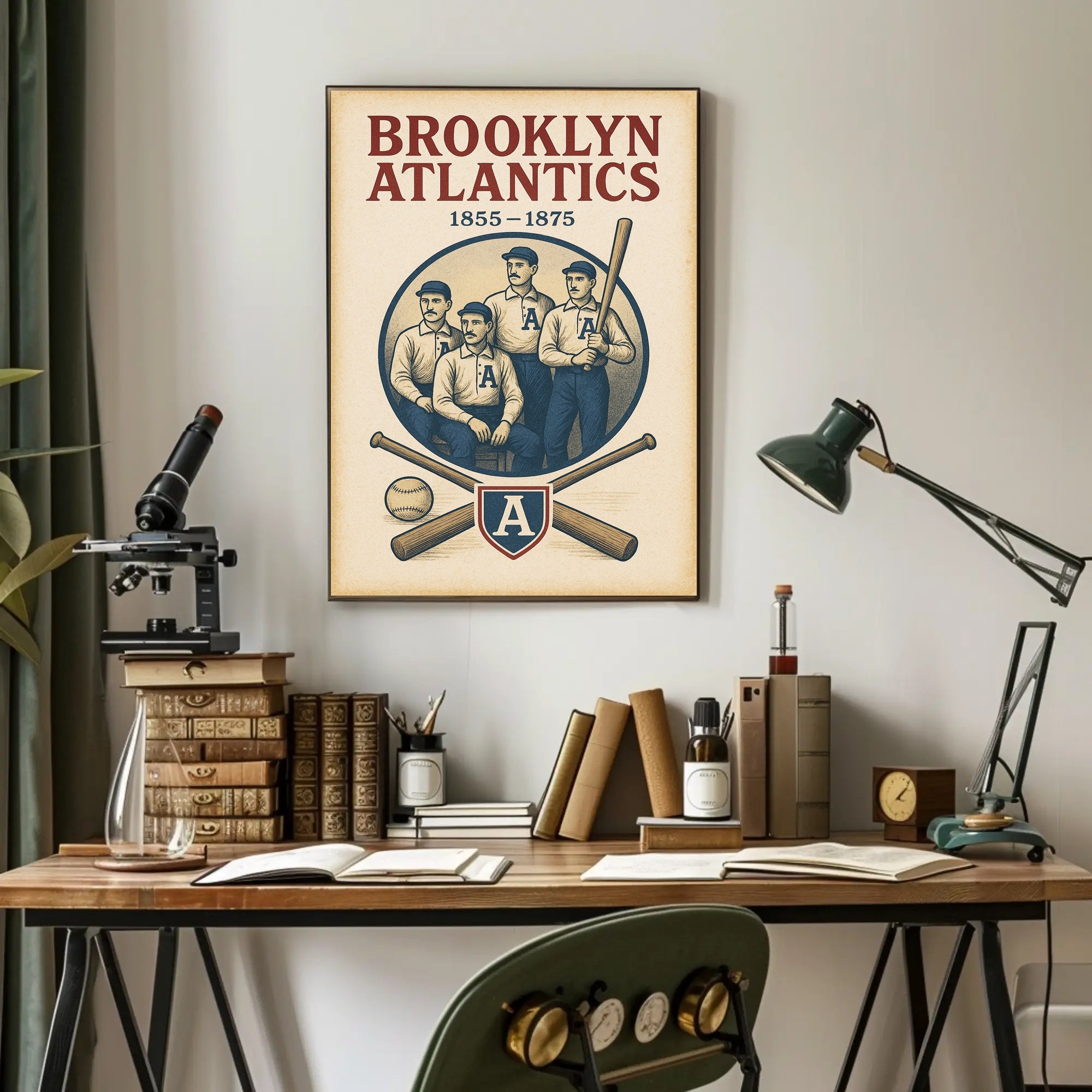 Brooklyn Atlantics Baseball Team Poster PosterGoat