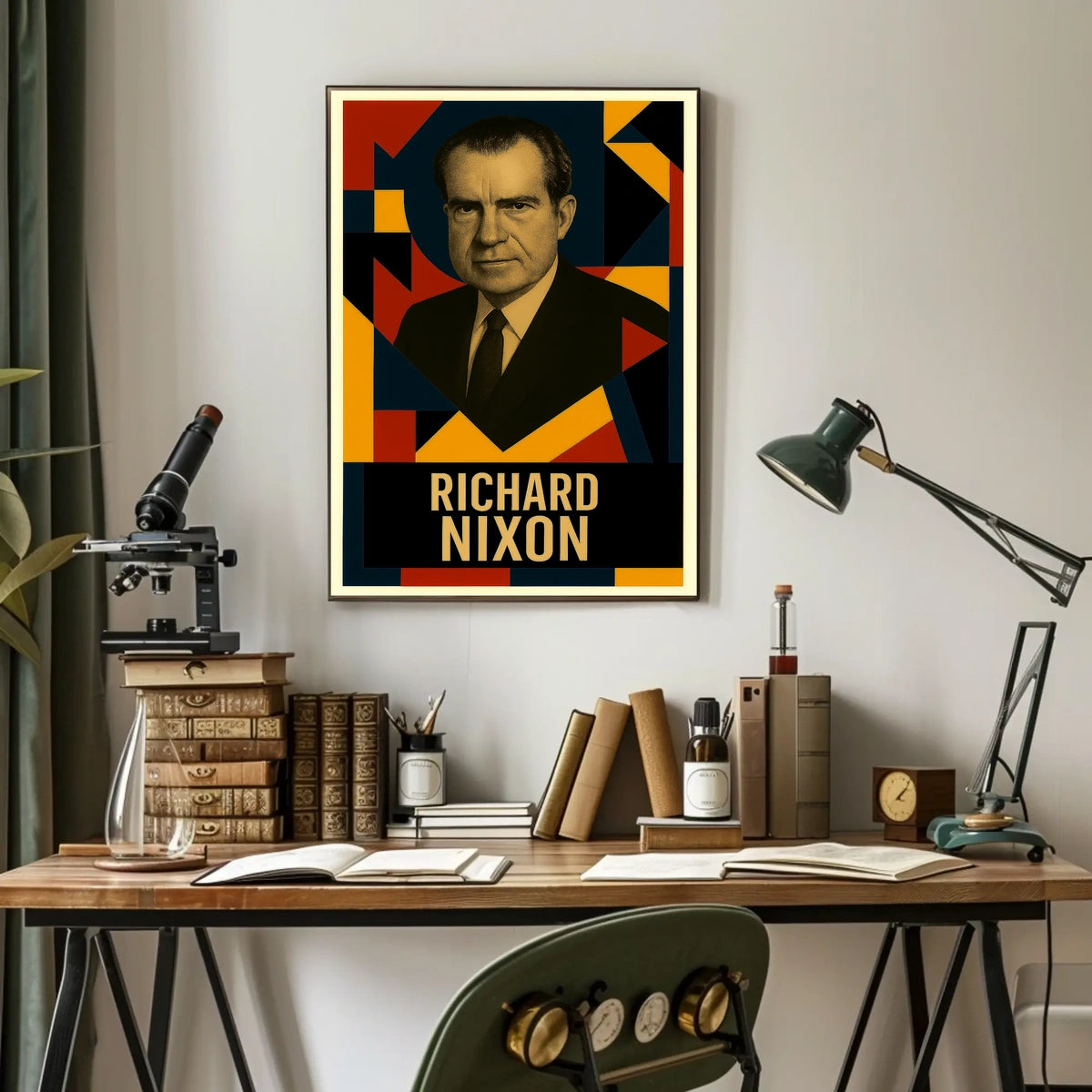Richard Nixon 37th President of the United States Abstract Pop Poster