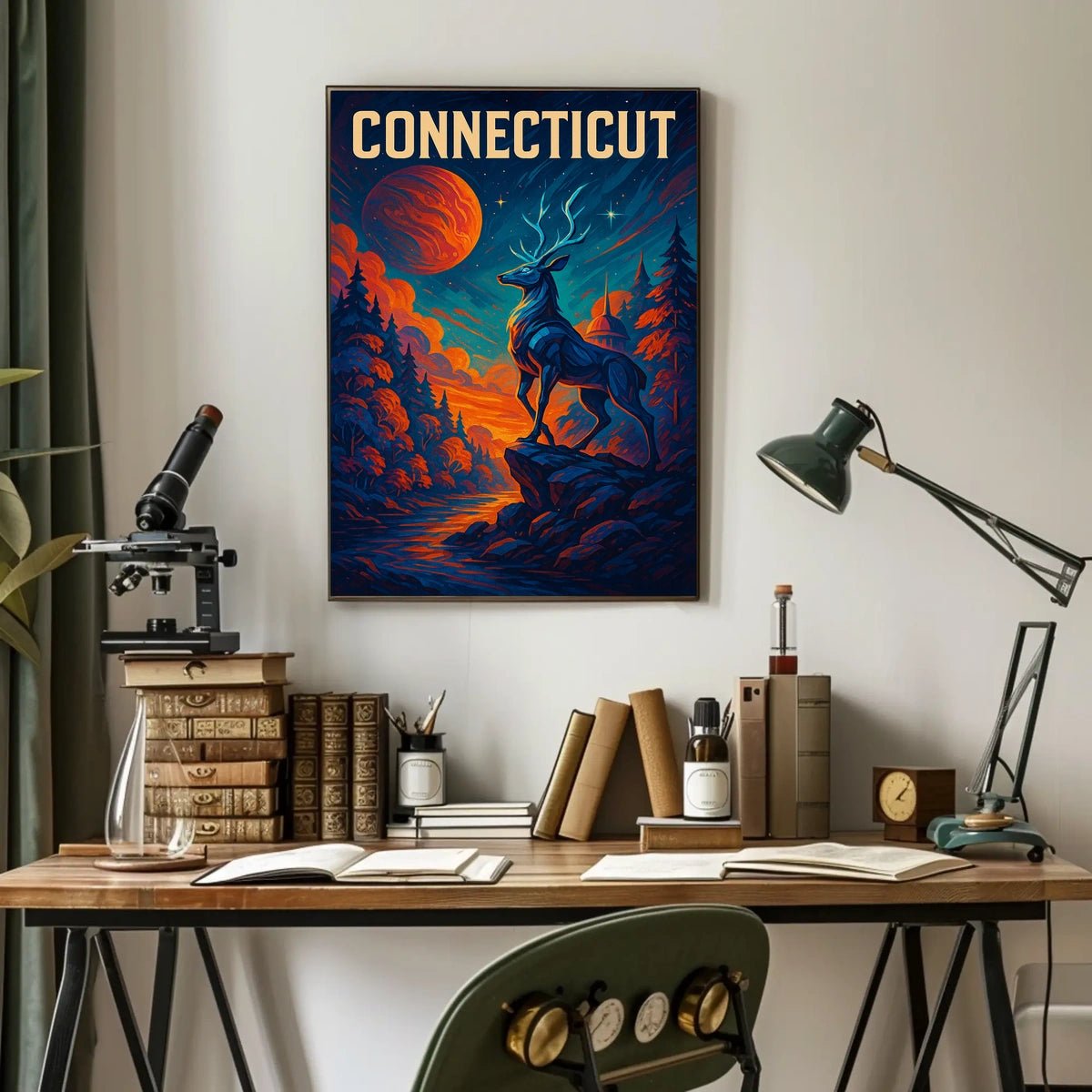 Majestic Connecticut Poster
