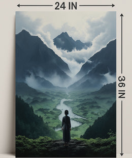 Serenity In The Mountains Poster