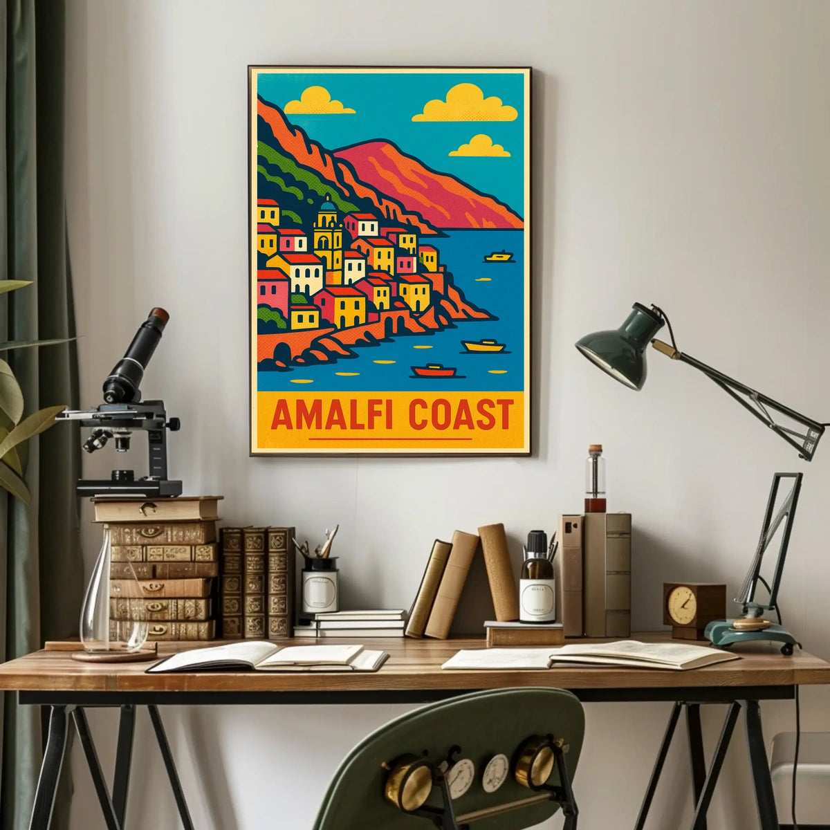 Amalfi Coast Travel Poster