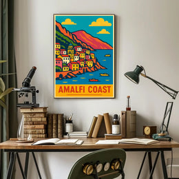Amalfi Coast Travel Poster