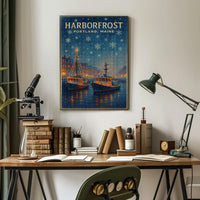 Harborfrost In Portland, Maine Poster
