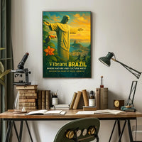 Brazilian Sunset Harmony: Travel Poster
