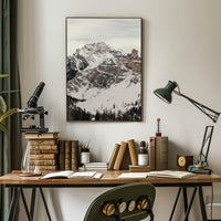 Winter Majesty: Snowy Mountain Landscape National Park Poster