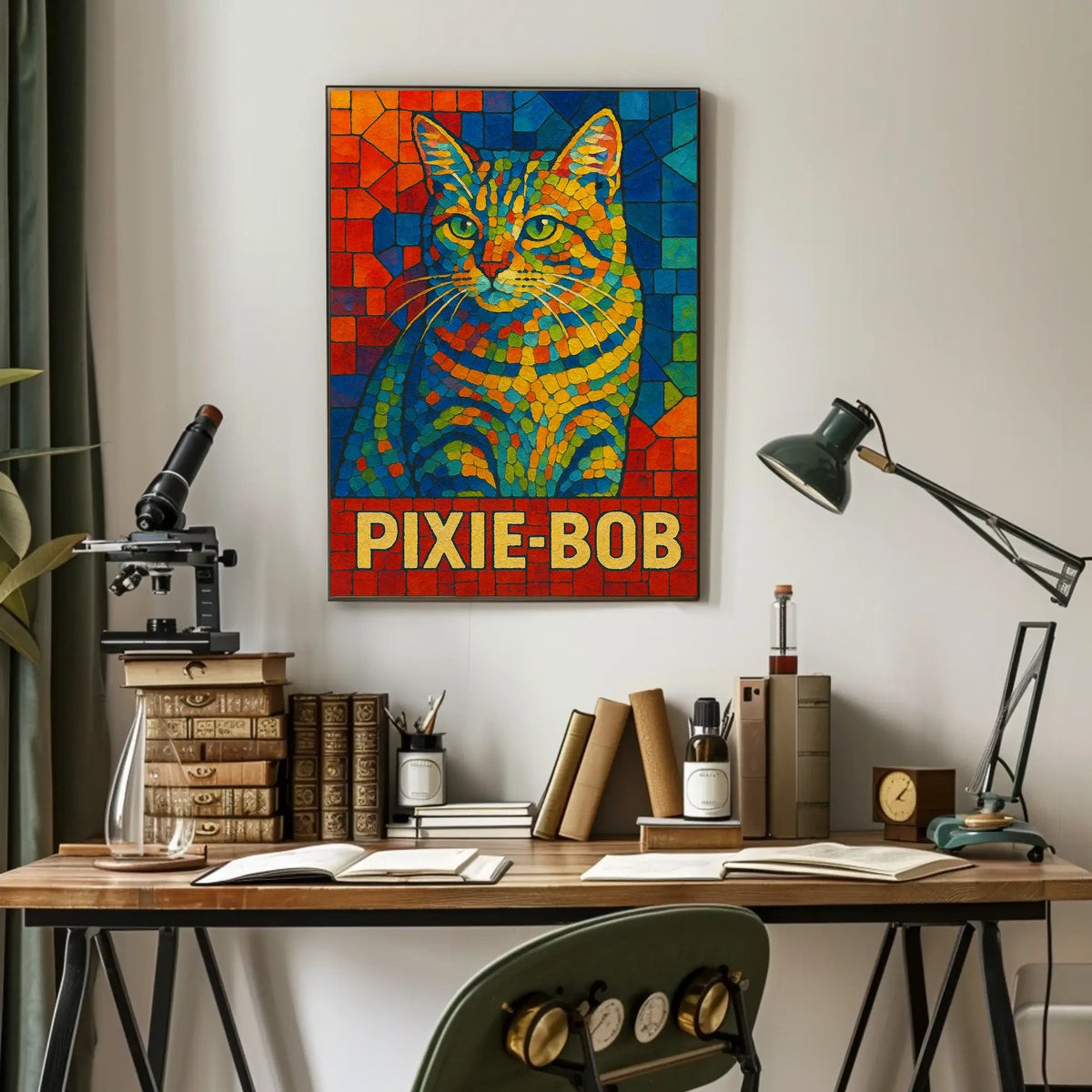 Pixie-Bob Cat Art Poster