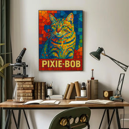 Pixie-Bob Cat Art Poster