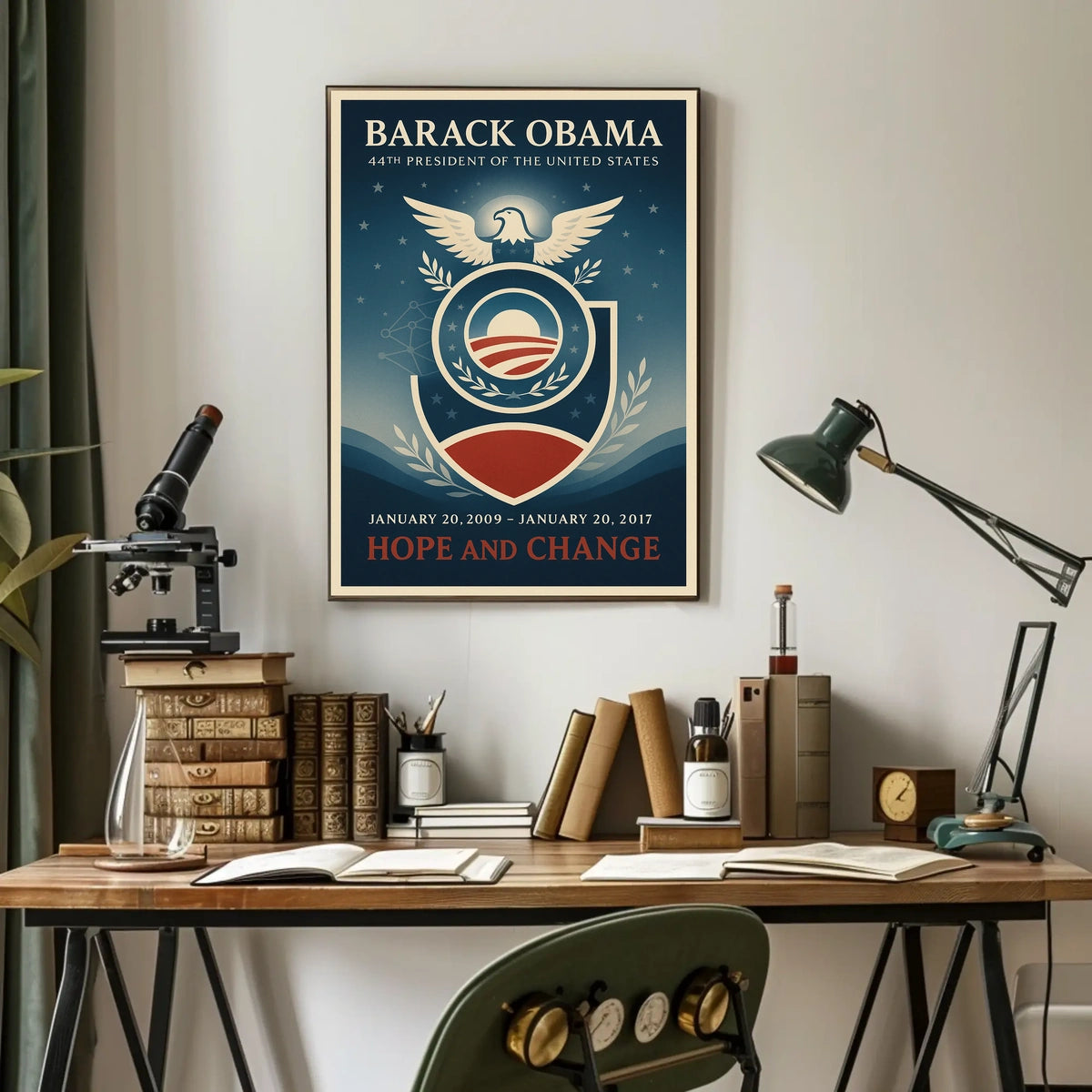 Barack Obama Hope-Inspired Art Print Historical or Presidential Poster