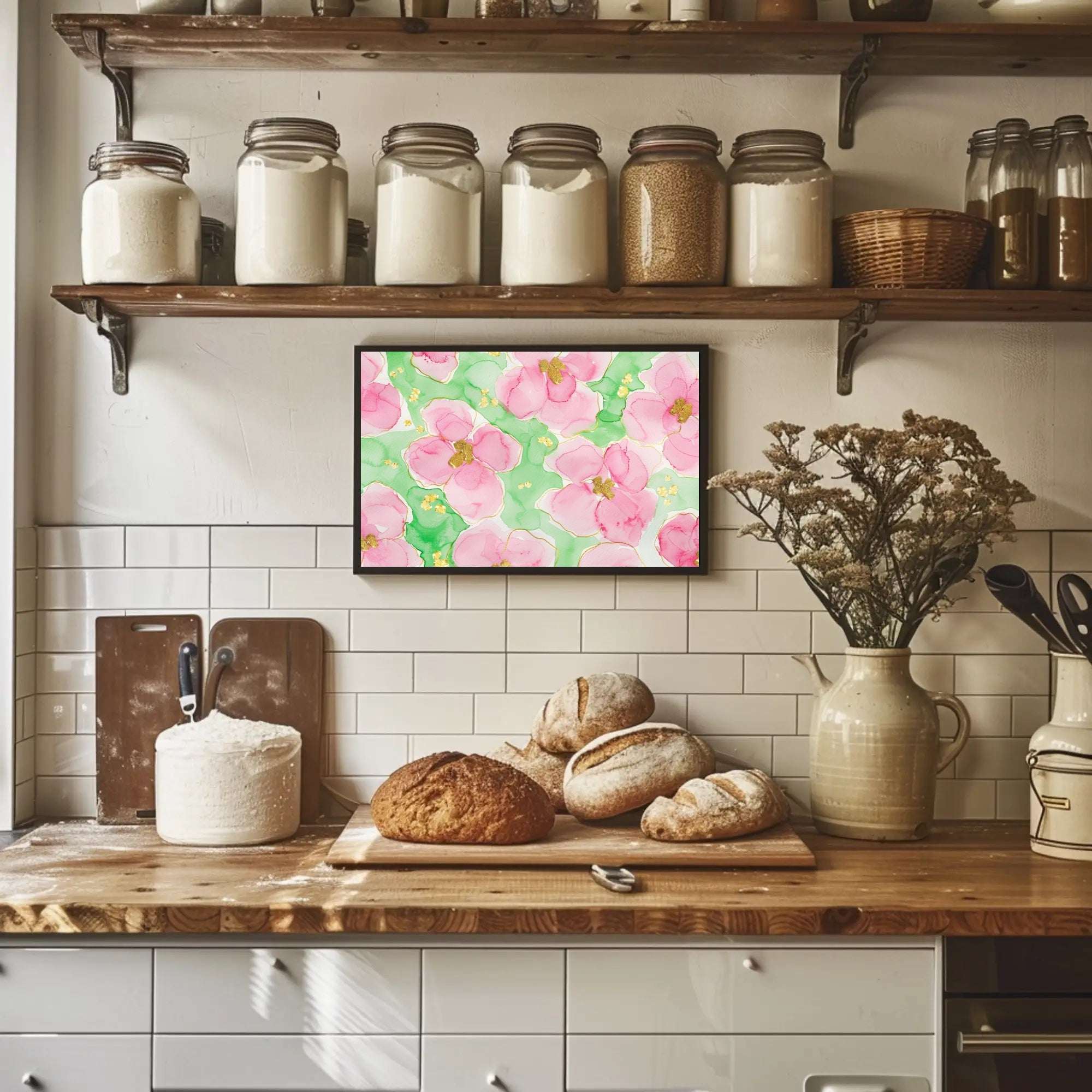 Floral Watercolor Delight Poster