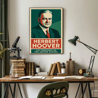 Hoover Thirty First President Art Deco Collectors Poster