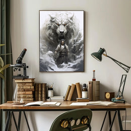 Warrior And The White Tiger Poster