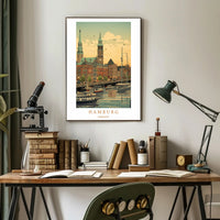 Scenic View of Hamburg Poster PosterGoat