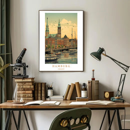 Scenic View of Hamburg Poster PosterGoat