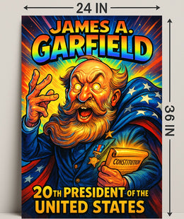 James A. Garfield 20th President Poster PosterGoat