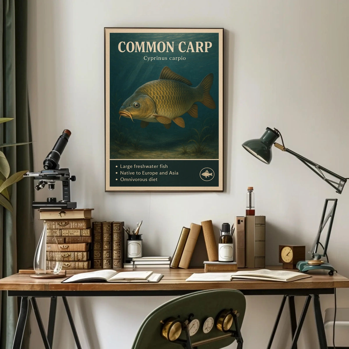 Common Carp Cyprinus carpio Poster