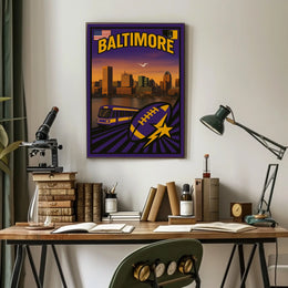 Baltimore Cityscape Poster