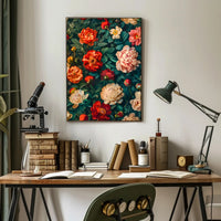 Lush Floral Elegance Art Print - Abstract or Artistic Poster