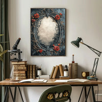 Ornate Floral Frame Poster