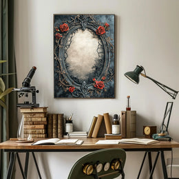 Ornate Floral Frame Poster