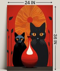 Feline Elegance Poster