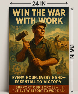 World War II Labor Contribution Poster