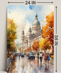 Autumn In The City Poster