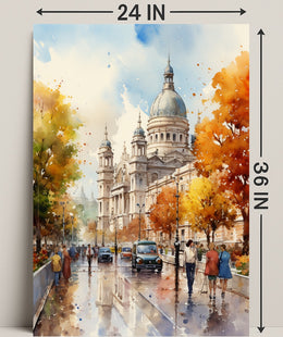 Autumn In The City Poster