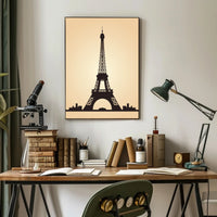 Eiffel Tower Silhouette Poster