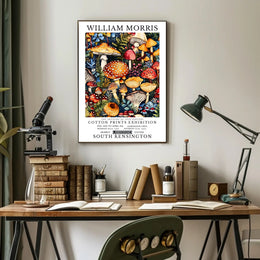 William Morris Cotton Prints Exhibition Poster