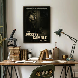 The Jockey's Gamble Noir Vintage Sports Poster