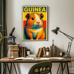 Guinea Pig Pop Art Poster