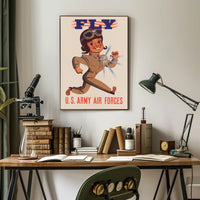 Vintage WWII U.S. Army Air Forces Recruitment Poster