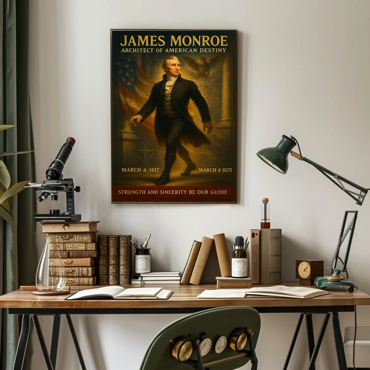 Patriotic 19th Century Leadership Historical or Presidential Poster