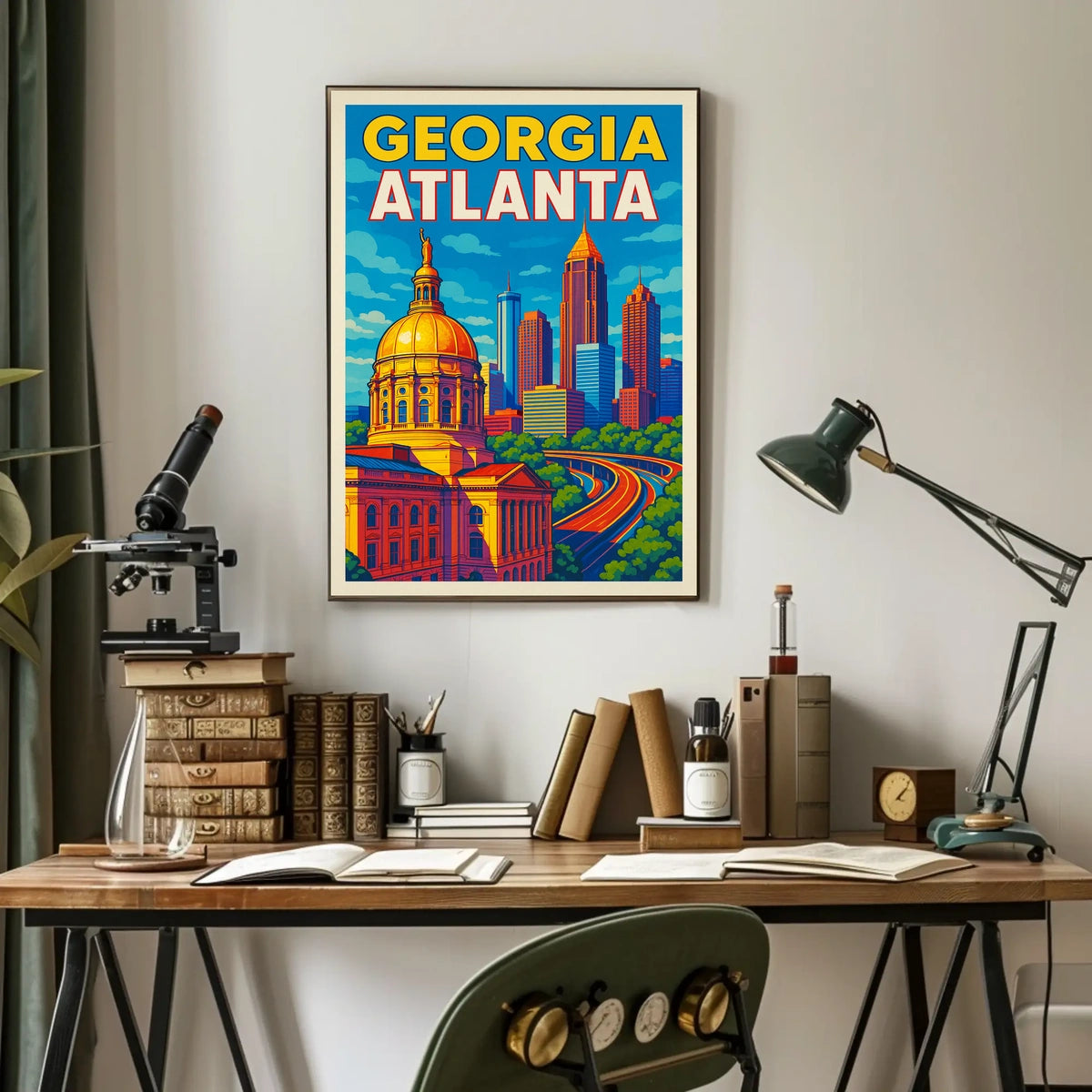 Atlanta Skyline Poster
