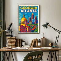 Atlanta Skyline Poster