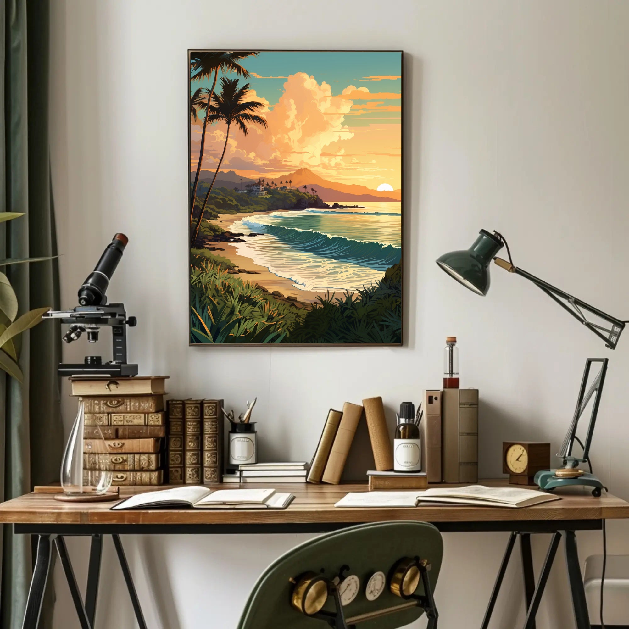 Tropical Sunset Serenity Poster