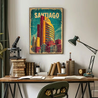 Santiago Cityscape Poster