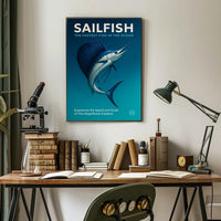 Sailfish Speed and Grace Photorealistic Animal Poster PosterGoat