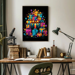 Colorful Gift Extravaganza Poster