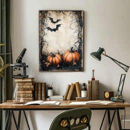 Halloween Vibe: Spooky Autumn Night Artistics Poster