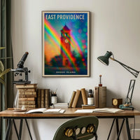 East Providence Rhode Island Wanderlust Minimalist Poster